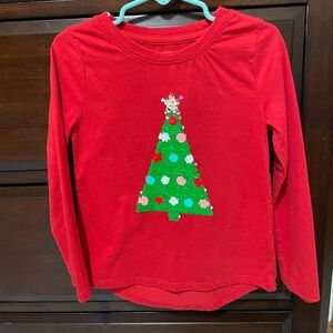 Girl Christmas Tree Shirt Sequence